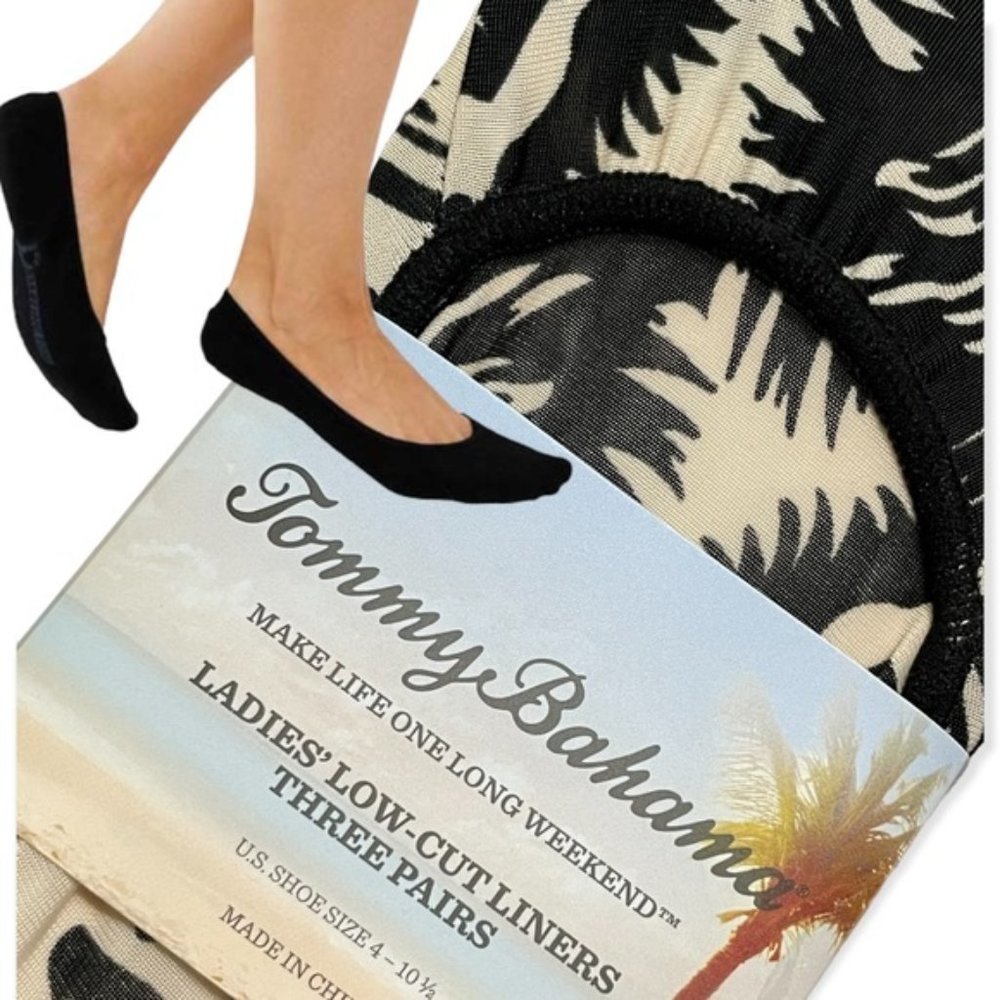 TOMMY BAHAMA low cut liners / 3 pair
